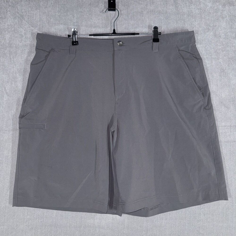 Columbia PFG Shorts W40 L10 Gray Grander Marlin II Offshore Fishing UPF Stretch